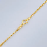 Flat Mariner Chain 2.05gr / 17.9in / 18K Gold +3 $