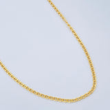 Flat Mariner Chain 2.05gr / 17.9in / 18K Gold +3 $