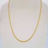 Flat Mariner Chain 2.05gr / 17.9in / 18K Gold +3 $
