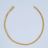Franco Bracelet 1.95gr / 7.6in / 18K Gold +3 $
