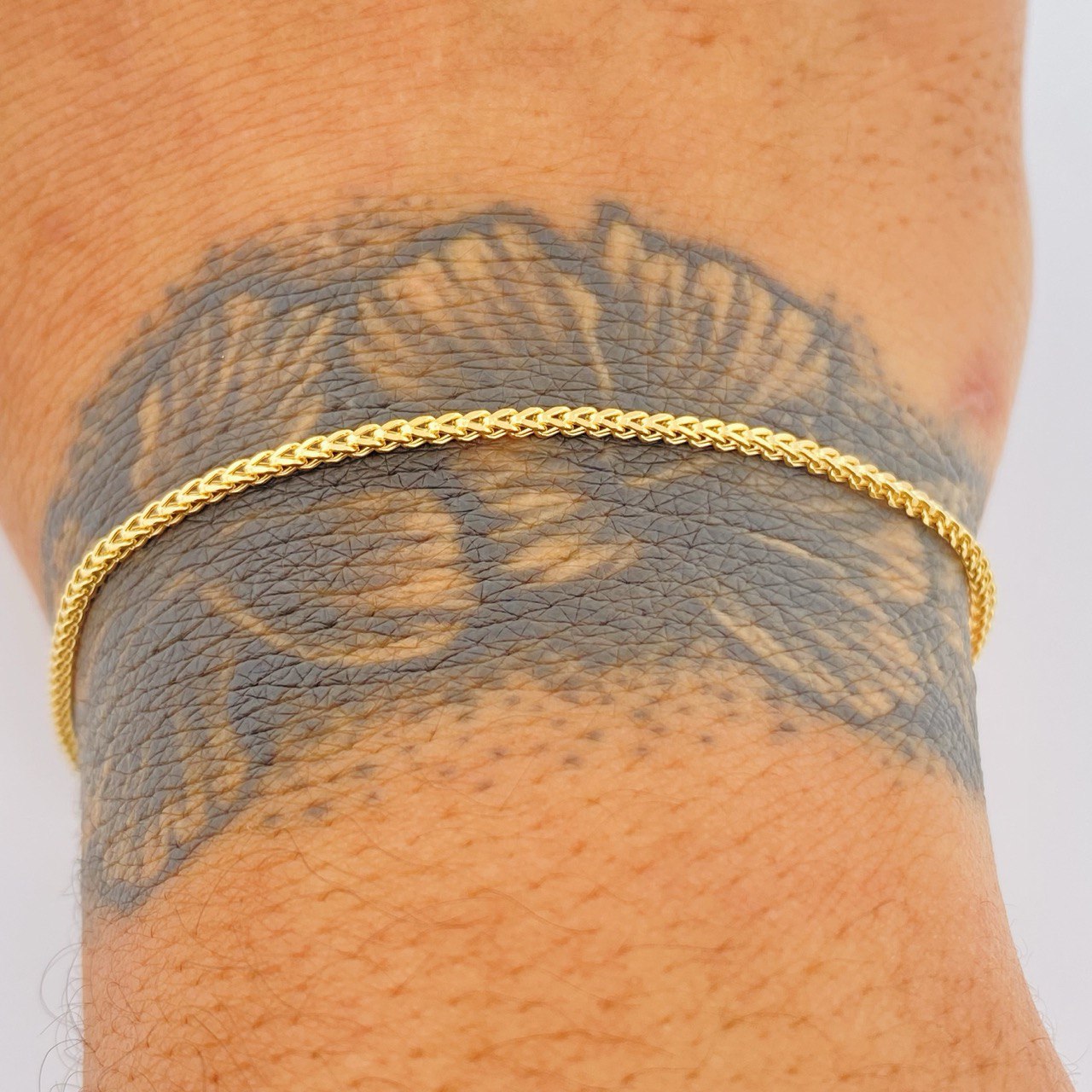 Franco Bracelet 1.3gr / 7.5in / 18K Gold +3 $