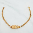 Bracelet Baby Roll-On Cloud Plate Virgin Guadalupe 2.3 g / 7 in-5/14 in / 2.8 mm Yellow Gold 18K