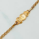 Bracelet Baby Roll-On Cloud Plate Virgin Guadalupe 2.3 g / 7 in-5/14 in / 2.8 mm Yellow Gold 18K