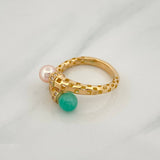 Anillo Tú Y Yo 4.4 g / T7 1/4 Oro Amarillo 18K