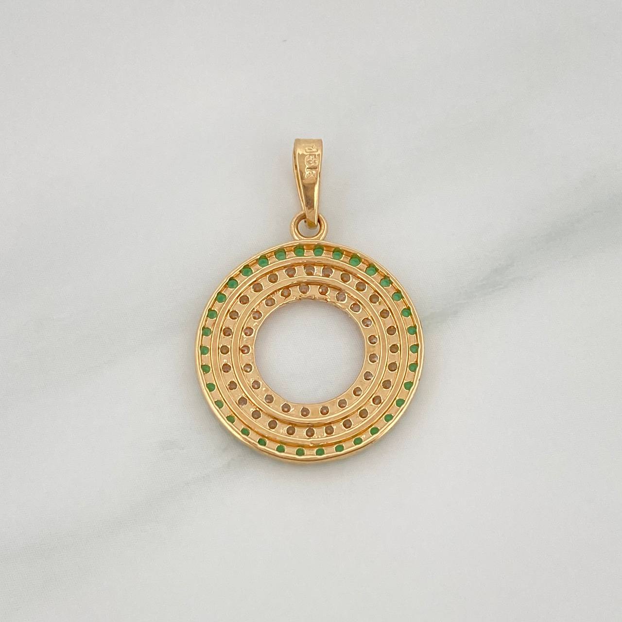 Dije Circulo 2.15 g / 1 in Oro Amarillo 18K