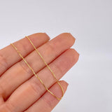 Venetian Chain 1.8 g / 17 3/4 in / 0.8 mm Yellow Gold 18K