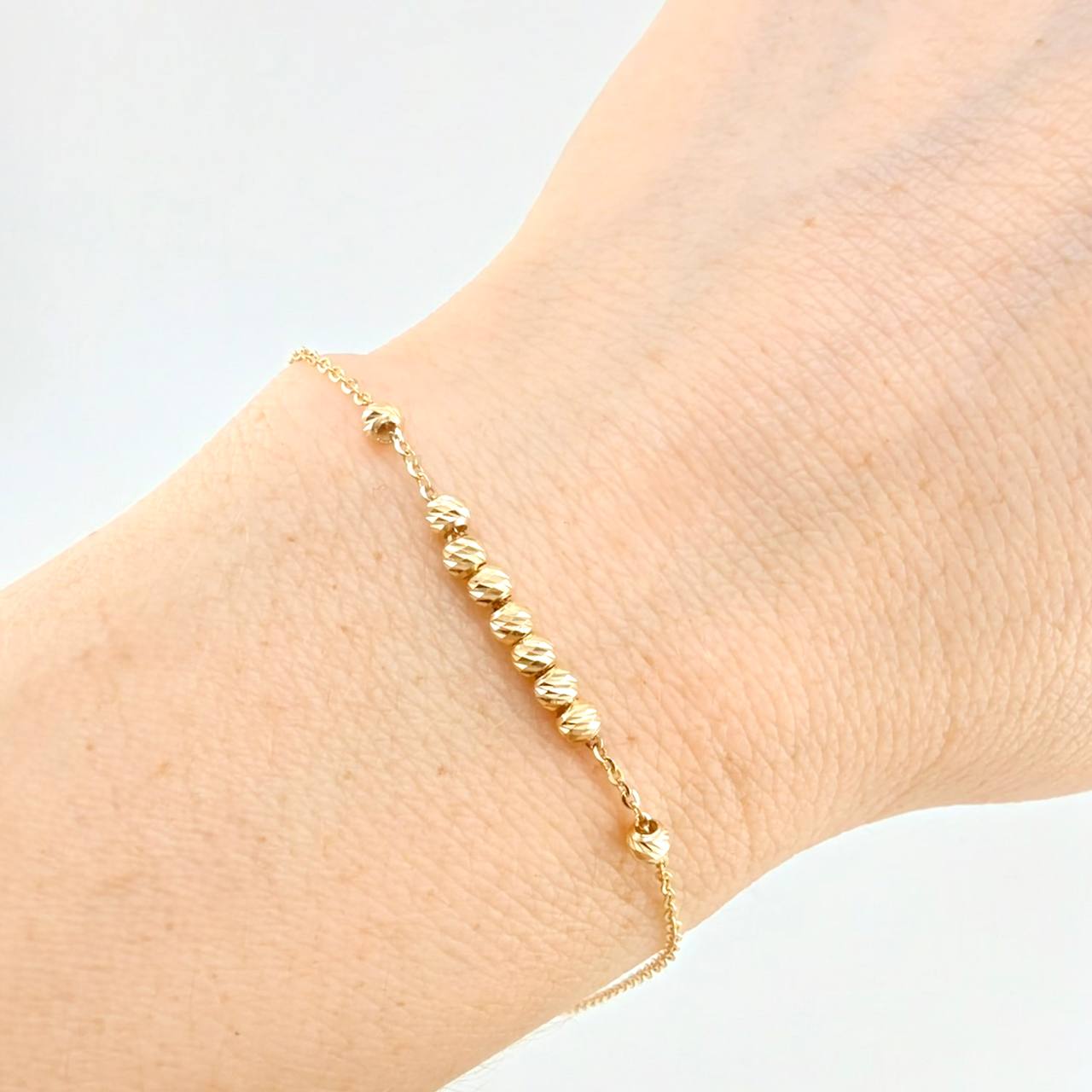 Modular Bracelet Classic Link Line Seventh 1.95 g / 8 3/4 in - 1 1/2 in / 1.2 mm Yellow Gold 18K