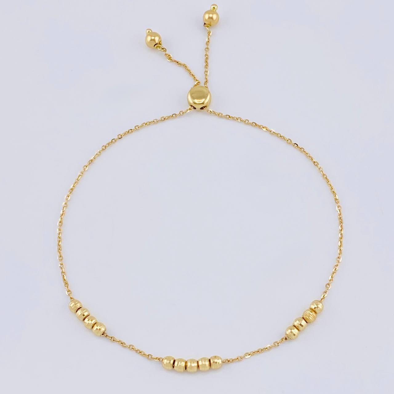 Pulso Modulable Aro Seguido Tres Lineas 2.45 g / 9 1/2 in - 2 3/4 in / 1.2 mm Oro Amarillo 18K