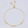 Pulso Modulable Aro Seguido Tres Lineas 2.45 g / 9 1/2 in - 2 3/4 in / 1.2 mm Oro Amarillo 18K