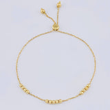 Pulso Modulable Aro Seguido Tres Lineas 2.45 g / 9 1/2 in - 2 3/4 in / 1.2 mm Oro Amarillo 18K