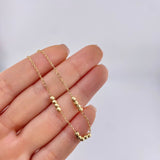 Pulso Modulable Aro Seguido Tres Lineas 2.45 g / 9 1/2 in - 2 3/4 in / 1.2 mm Oro Amarillo 18K