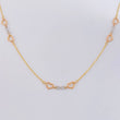 Cadena Aro Seguido Amor Infinito 2.6 g / 17 3/4 in / 1.05 mm Tres Oros 18K