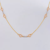 Cadena Aro Seguido Amor Infinito 2.6 g / 17 3/4 in / 1.05 mm Tres Oros 18K