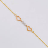 Cadena Aro Seguido Amor Infinito 2.6 g / 17 3/4 in / 1.05 mm Tres Oros 18K