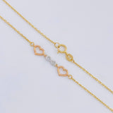 Cadena Aro Seguido Amor Infinito 2.6 g / 17 3/4 in / 1.05 mm Tres Oros 18K