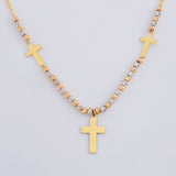 Cadena Aro Seguido Trinidad De Cruces 2.9 g / 17 1/2 in / 1.05 mm Oro Amarillo 18K