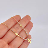 Cadena Aro Seguido Trinidad De Cruces 2.9 g / 17 1/2 in / 1.05 mm Oro Amarillo 18K