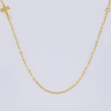Classic Link Chain with Side Cross 2.55 g / 18 in / 1.4 mm Yellow Gold 18K