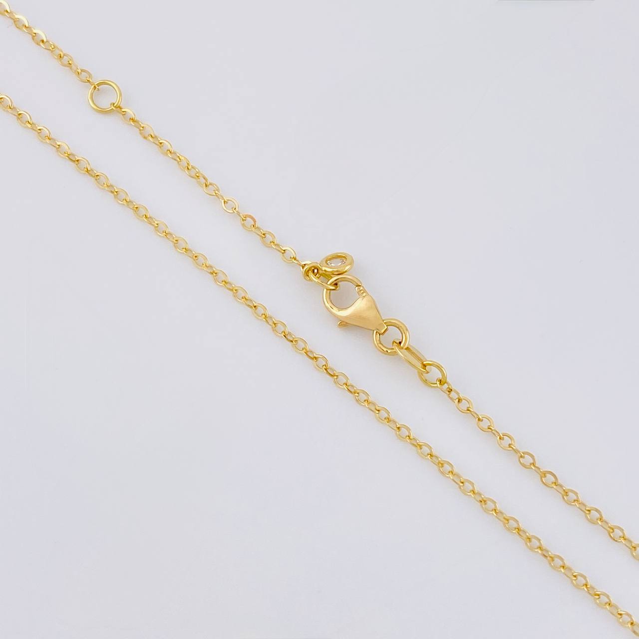 Classic Link Chain with Side Cross 2.55 g / 18 in / 1.4 mm Yellow Gold 18K