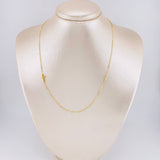 Classic Link Chain with Side Cross 2.55 g / 18 in / 1.4 mm Yellow Gold 18K