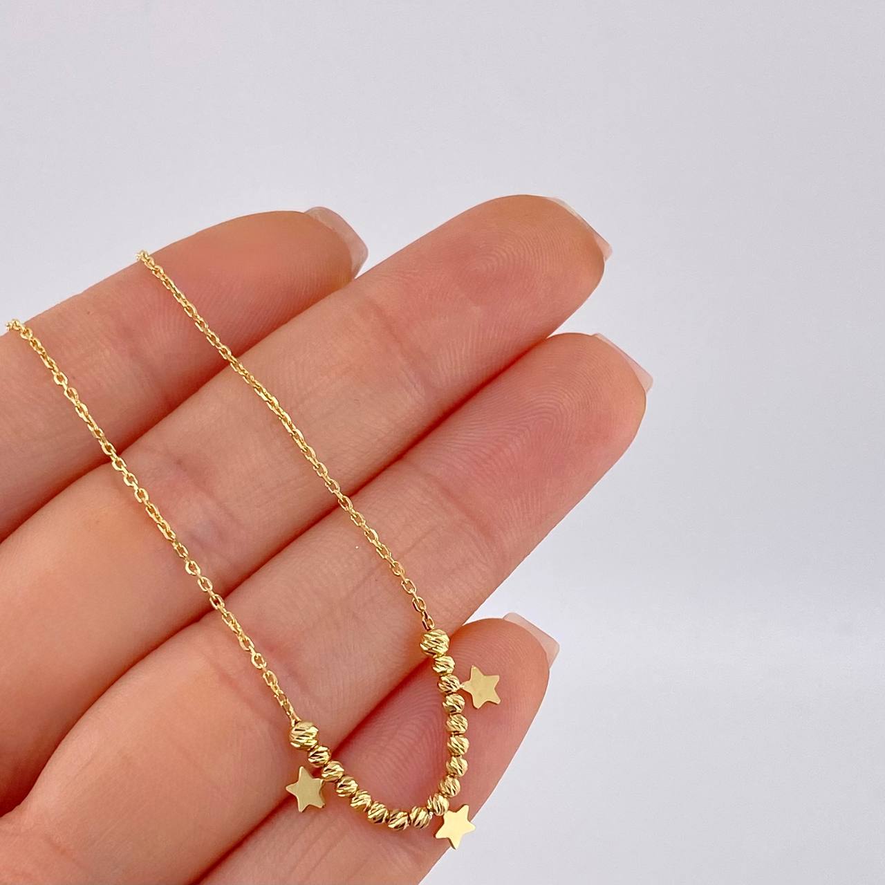 Cadena Aro Seguido Cinturón De Orión 2.3 g / 17 1/4 in / 1.05 mm Oro Amarillo 18K