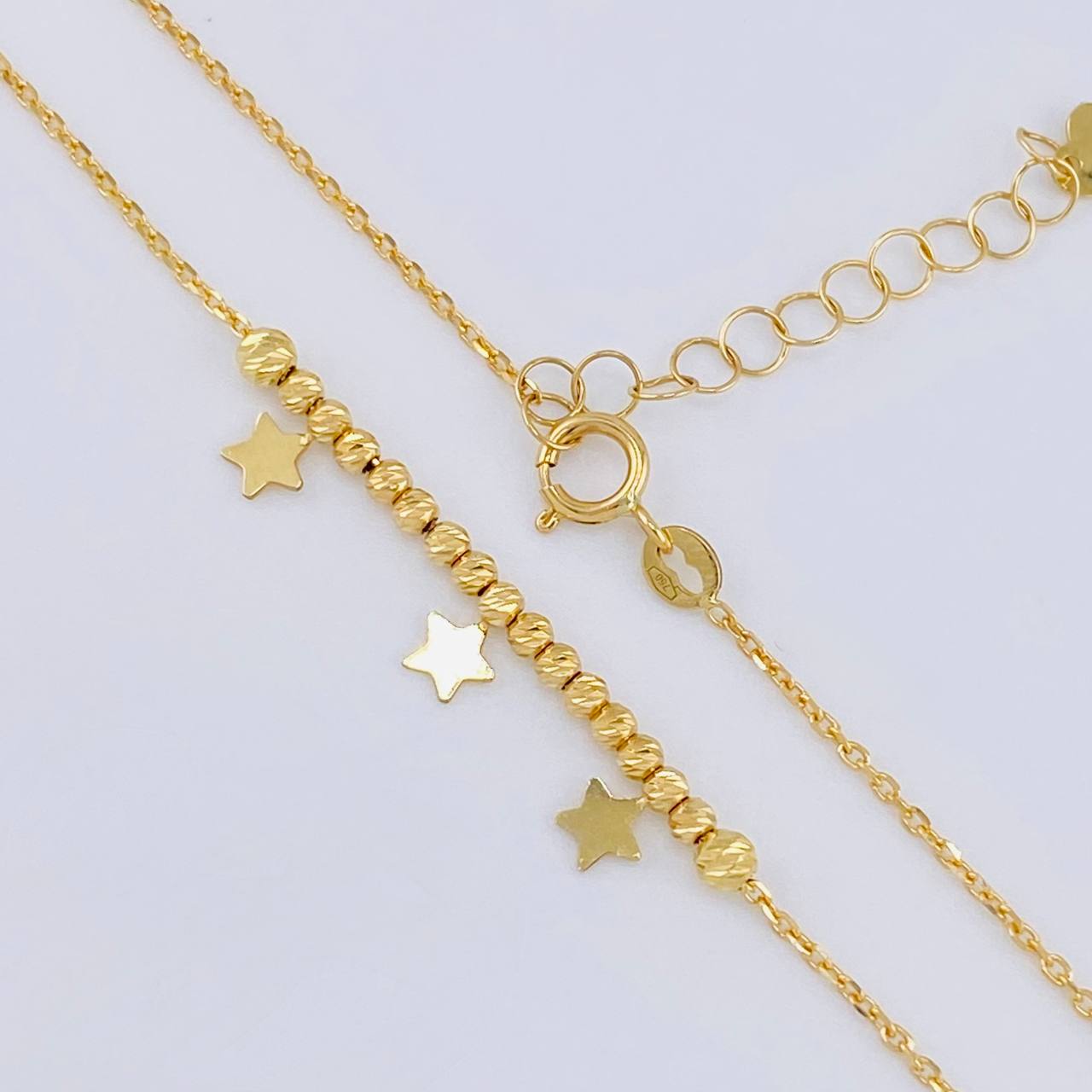 Cadena Aro Seguido Cinturón De Orión 2.3 g / 17 1/4 in / 1.05 mm Oro Amarillo 18K