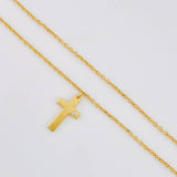 Cadena Aro Seguido Cruz 2.75 g / 19 1/2 in / 1.2 mm Oro Amarillo 18K