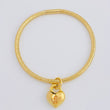Pulso Flex Candado Corazón 2.6 g / 7 1/4 in / 3 mm Oro Amarillo 18K