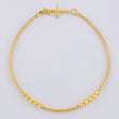 Pulso Flex Cruz Lisa 2.1 g / 7 1/2 in / 1.5 mm Oro Amarillo 18K