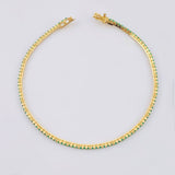 Pulso Tenis 3.9gr / 7 in / 1.6mm Oro Amarillo +4 18K *