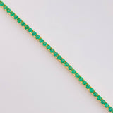 Pulso Tenis 3.9gr / 7 in / 1.6mm Oro Amarillo +4 18K *