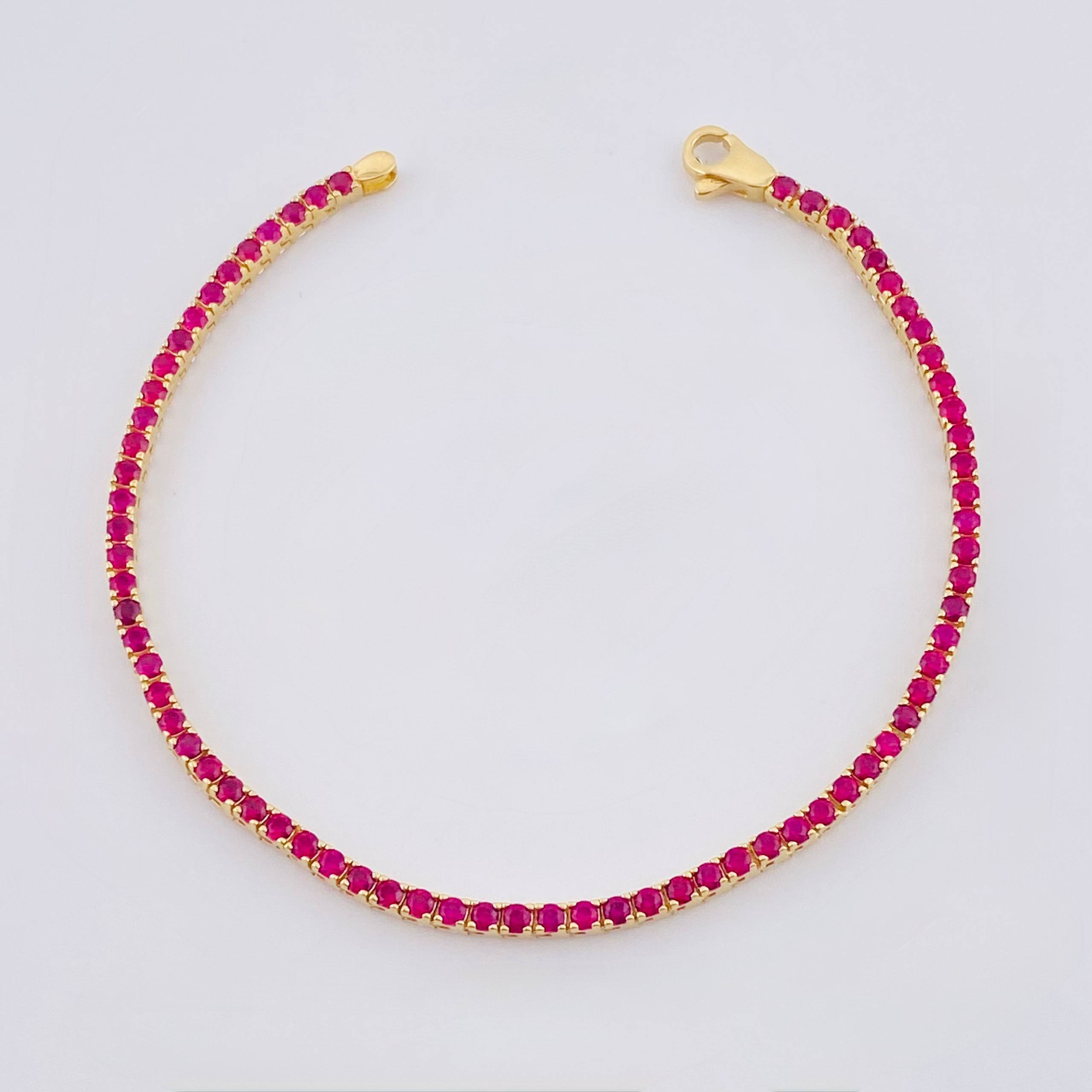 Pulso Tenis Doble Faz 7.25gr / 7 in / 2.8mm Oro Amarillo +4 18K ©