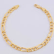 Pulso Figaro 6.2gr / 8 3/4 in / 6.4mm Oro Amarillo +1 18K