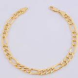 Pulso Figaro 6.1gr / 8 3/4 in / 6.4mm Oro Amarillo +1 18K *