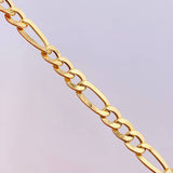 Pulso Figaro 6.2gr / 8 3/4 in / 6.4mm Oro Amarillo +1 18K