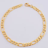 Pulso Figaro 4.7gr / 7 3/4 in / 5.2mm Oro Amarillo +1 18K
