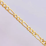 Pulso Figaro 4.7gr / 7 3/4 in / 5.2mm Oro Amarillo +1 18K