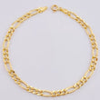 Pulso Figaro 2.6gr / 7 3/4 in / 4.45mm Oro Amarillo +1 18K *