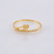 Anillo Estela Corazón 1.42gr / T7 1/2 / Oro Amarillo 18K