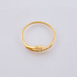 Anillo Estela Corazón 1.42gr / T7 1/2 / Oro Amarillo 18K