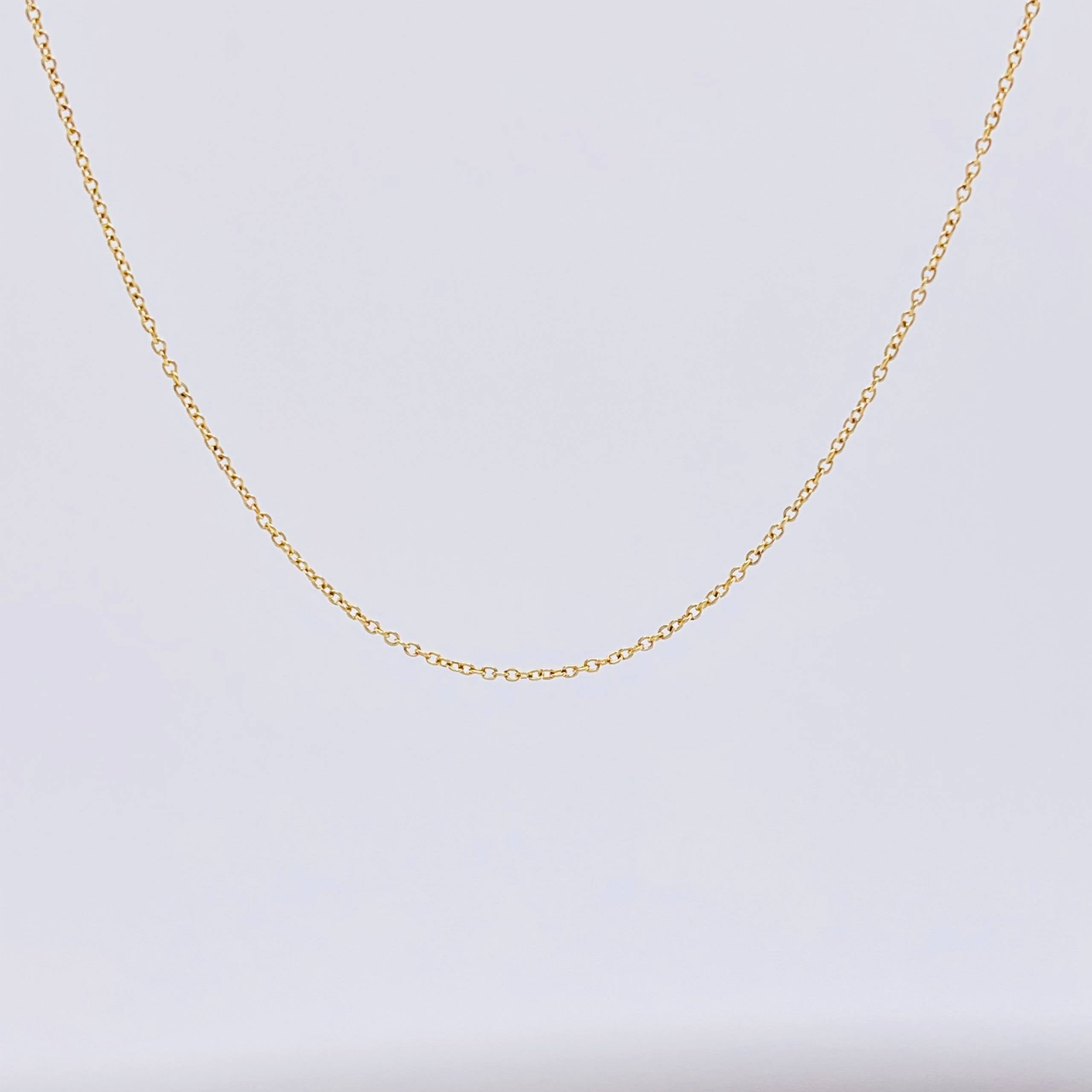 Cadena Aro Seguido 1.3gr / 17 3/4 in / 1mm Oro Amarillo +3 18K