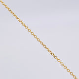 Cadena Aro Seguido 1.3gr / 17 3/4 in / 1mm Oro Amarillo +3 18K