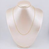 Cadena Aro Seguido 1.3gr / 17 3/4 in / 1mm Oro Amarillo +3 18K