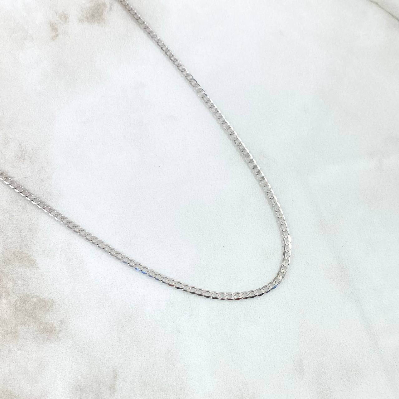 Cuban Links 3gr / 50cm / 2mm White Gold +1 18K *