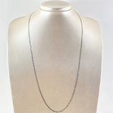 Cadena Cubana 3.5gr / 60cm / 2mm Oro Blanco +0 18K