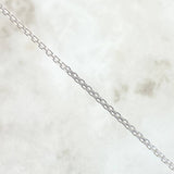 Cadena China 3.9gr / 45cm / 1.8mm Oro Blanco +0 18K