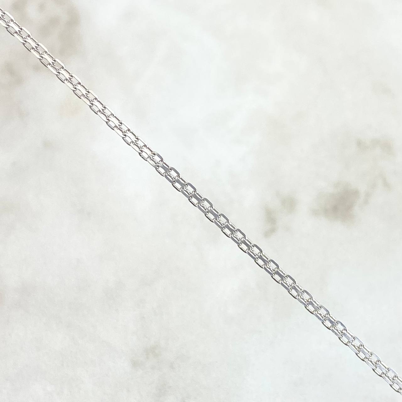 Cadena China 4.9gr / 60cm / 1.8mm Oro Blanco +0 18K *
