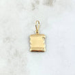Pendant Scroll Plate 0.65gr / 2.2cm (0.9in) / 18K Gold