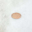Charm Oval Plate 0.7gr / 1.5cm / Polished 18K Rose Gold