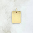 Dije Placa Rectangular 1.75gr / 1.8cm-3cm / Lisa Oro Amarillo 18K